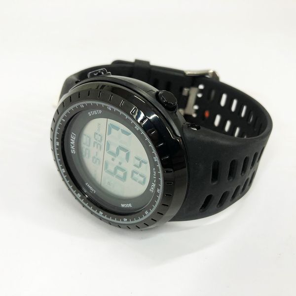 Годинник наручний чоловічий SKMEI 1167BK BLACK, армійський годинник протиударний. Колір: чорний 00022029 фото