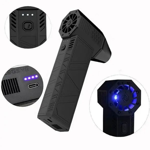 Ручной аккумуляторный мини-турбовентилятор, компрессор Mini Turbo Jet Fan 00020781 фото