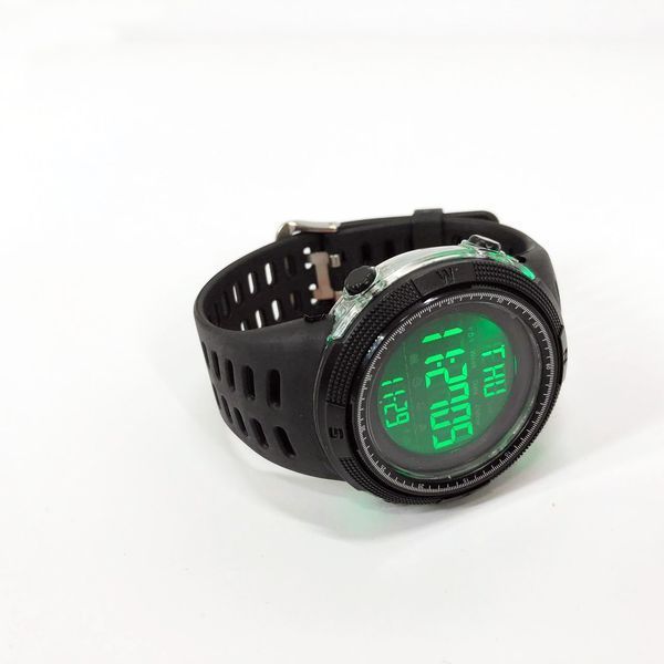 Часы наручные мужские SKMEI 2070BK BLACK, водостойкие тактические часы. Цвет: черный 00022425 фото