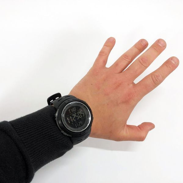 Часы наручные мужские SKMEI 2070BK BLACK, водостойкие тактические часы. Цвет: черный 00022425 фото