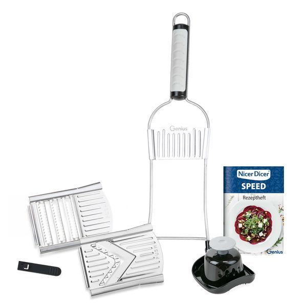 Універсальна овочерізка кухонний рубанок Овочерізка Nicer Dicer SPEED, ручна овочерізка мультислайсер 00019702 фото