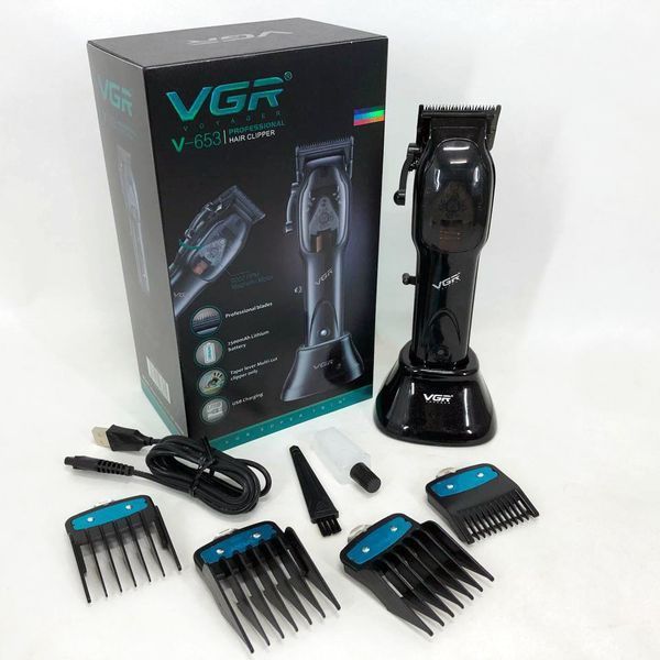 Машинка для стрижки волос VGR Hair Clipper V-653 Voyager, беспроводная электробритва, для дома 00014379 фото