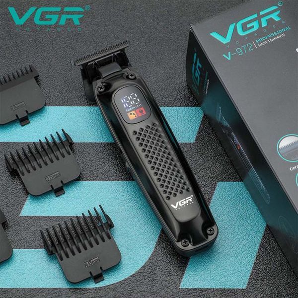Машинка для стрижки волосся триммер VGR V-972 професійна з насадками акумуляторна USB 00015187 фото