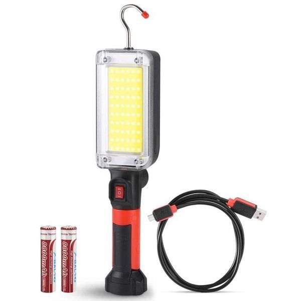 Фонарь кемпинговый ZJ-8859-COB-3 аккумуляторный 18650 х 2, зарядка от micro USB, с магнитом и крючком 00022915 фото