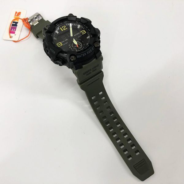 Часы наручные мужские SKMEI 1965AG ARMY GREEN, Часы армейские оригинал, Часы спортивные. Цвет: зеленый 00022059 фото