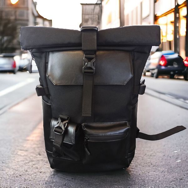 Рюкзак Rolltop мужской женский для путешествий и ноутбука, Ролтоп большой для города 00018293 фото
