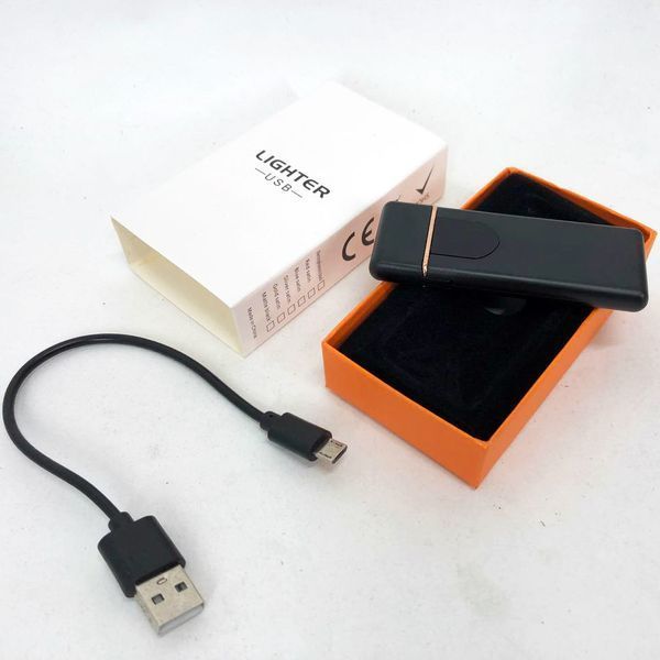 Электрозажигалка USB ZGP ABS, сенсорная зажигалка электрическая спиральная. Цвет: черный 00023021 фото