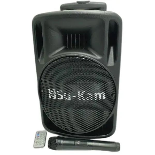 Портативная колонка Su-Kam BT 100D + 1 беспроводной микрофон (12v/220v) 00017843 фото