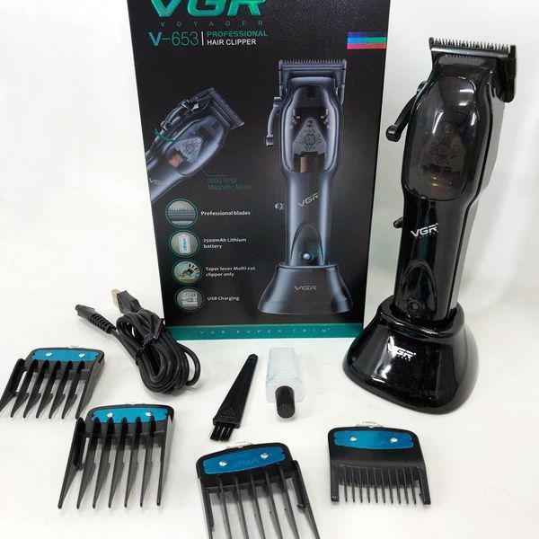 Машинка для стрижки волос VGR Hair Clipper V-653 Voyager, беспроводная электробритва, для дома 00014379 фото