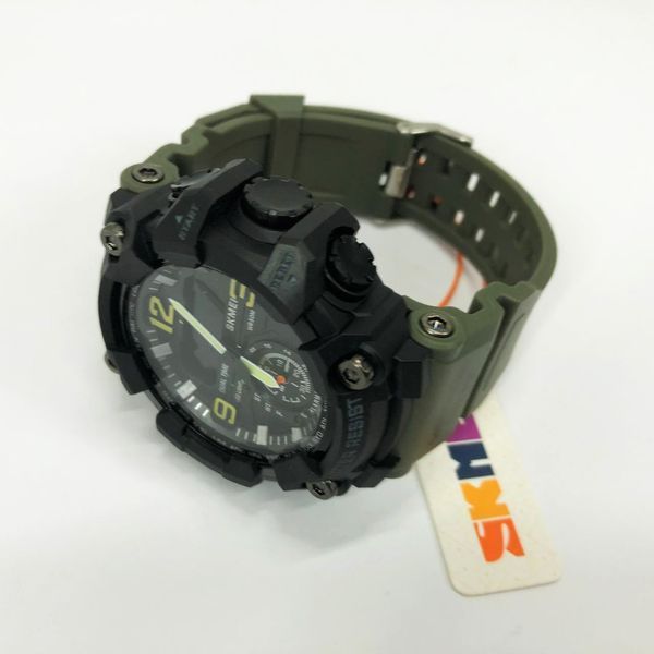 Часы наручные мужские SKMEI 1965AG ARMY GREEN, Часы армейские оригинал, Часы спортивные. Цвет: зеленый 00022059 фото