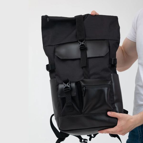 Рюкзак Rolltop мужской женский для путешествий и ноутбука, Ролтоп большой для города 00018293 фото