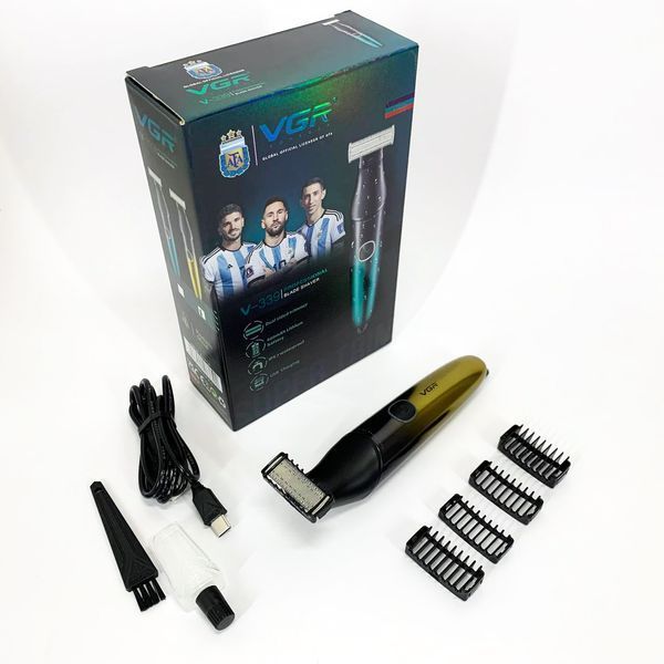 Бритва-триммер для стрижки бороди та вусів VGR V-339 GOLD 00014863 фото