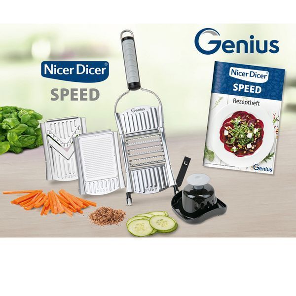 Універсальна овочерізка кухонний рубанок Овочерізка Nicer Dicer SPEED, ручна овочерізка мультислайсер 00019702 фото
