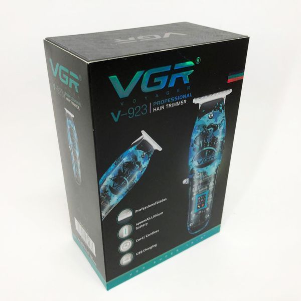 Тример для волосся та бороди професійний VGR V-923 акумуляторний з LED-індикатором 00014567 фото