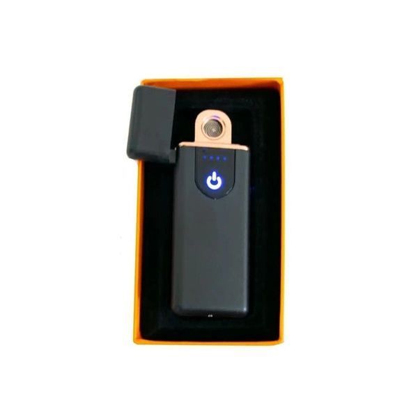 Электрозажигалка USB ZGP ABS, сенсорная зажигалка электрическая спиральная. Цвет: черный 00023021 фото