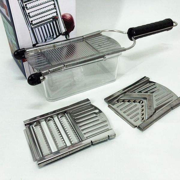 Універсальна овочерізка кухонний рубанок Овочерізка Nicer Dicer SPEED, ручна овочерізка мультислайсер 00019702 фото