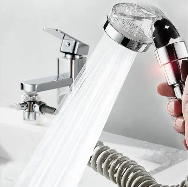 Душевая система на умывальник с турмалином Modified Faucet With external Shower 00012987 фото
