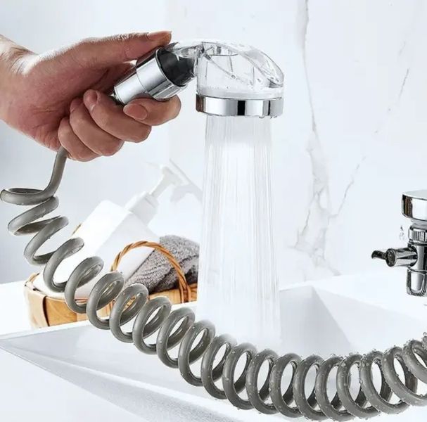 Душевая система на умывальник с турмалином Modified Faucet With external Shower 00012987 фото
