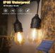 Ретро гирлянда на мощной солнечной батарее 5 м 15 лампочек Bulbs 00024807 фото 4
