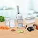 Універсальна овочерізка кухонний рубанок Овочерізка Nicer Dicer SPEED, ручна овочерізка мультислайсер 00019702 фото 3