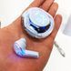 Беспроводные наушники TWS T8 PRO с прозрачным кейсом Вакуумные LED дисплей Bluetooth 5.3. Цвет: голубой 00023871 фото 2