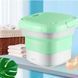 Складна пральна машина MAXTOP silicon washing machine, Портативна пралка відро. Колір: зелений 00012693 фото 2