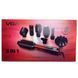 Фен-щітка стайлер VGR 8 в 1 V-488. Колір: червоний 00014813 фото 20