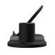 Быстрая беспроводная зарядка подставка Qi Wireless Fast Charger 3 в 1 для телефона (док станция), черная 00017940 фото 3