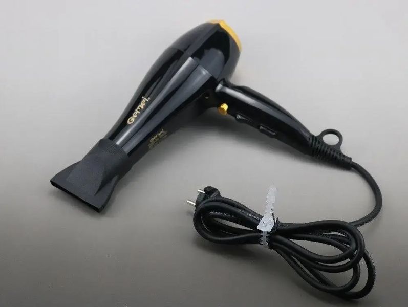 Професійний фен для волосся класичний Gemei GM-1763 Pro 2400W Потужний фен для сушіння й укладання 00021524 фото
