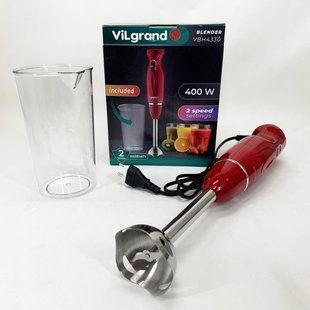 Блендер ViLgrand VBH4330. Колір: червоний 00019431 фото