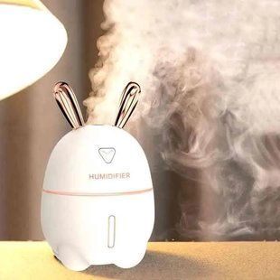 Увлажнитель воздуха Ультразвуковой с LED- подсветкой 7 цветов питание USB Зайка Ночник-увлажнитель 300мл 00018543 фото