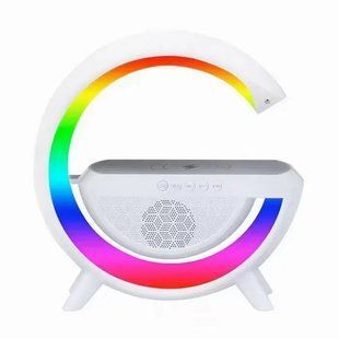 Умный светильник/ Ночник c беспроводной зарядкой для телефона/Bluetooth-колонка 00024381 фото