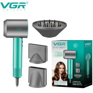 Фен профессиональный vgr v-440. цвет: зеленый 00014808 фото