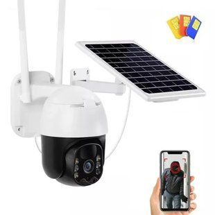 Поворотна погодозахисна сонячна камера безпеки 4G solar cam 1080P 00017367 фото