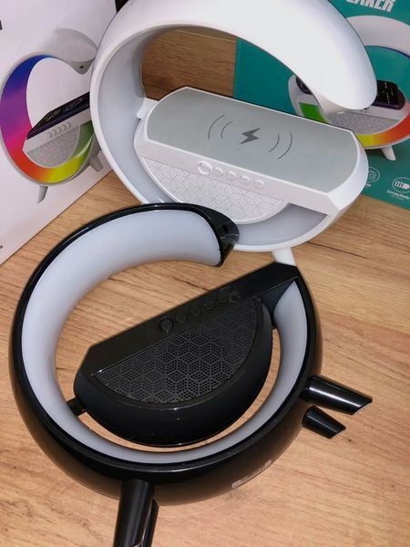 Умный светильник/ Ночник c беспроводной зарядкой для телефона/Bluetooth-колонка 00024381 фото