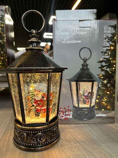 Світлодіодний санта клаус музыкальный новогодний фонарь xmas wdl 24077a 00024863 фото