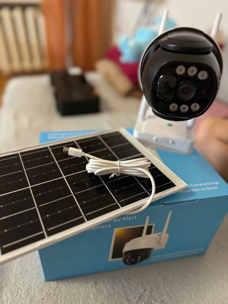Поворотна погодозахисна сонячна камера безпеки 4G solar cam 1080P 00017367 фото
