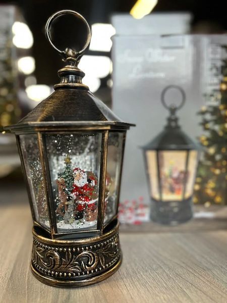Світлодіодний санта клаус музыкальный новогодний фонарь xmas wdl 24077a 00024863 фото