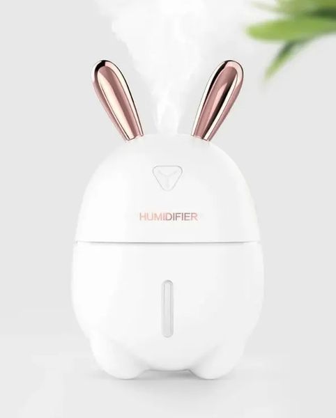 Увлажнитель воздуха Ультразвуковой с LED- подсветкой 7 цветов питание USB Зайка Ночник-увлажнитель 300мл 00018543 фото