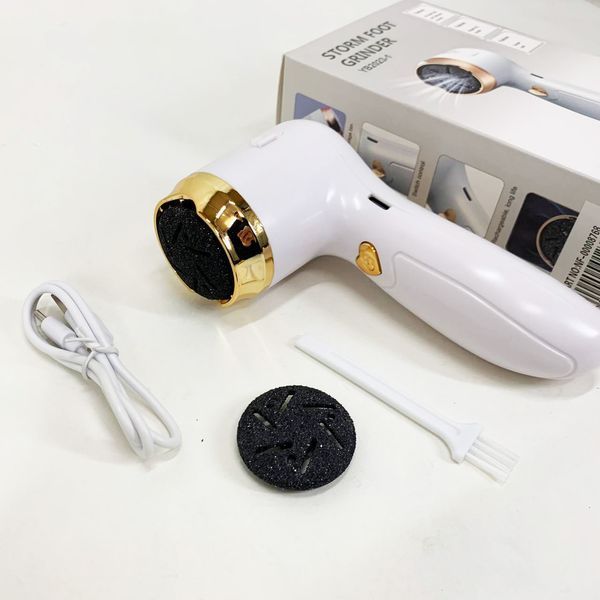 Пемза аккумуляторная для удаления грубой кожи стоп Foot Grinder Y2023 для пяток с usb-кабелем 00013500 фото