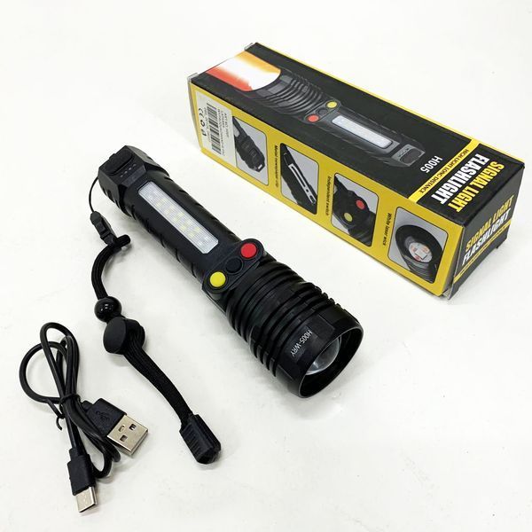 Ліхтар ручний PLD-H005-3PM10-TG +14SMD, білий, жовтий, червоний 00023230 фото