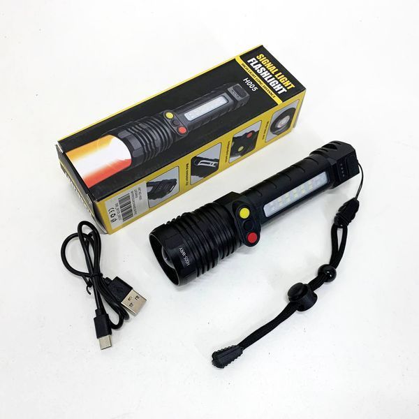 Ліхтар ручний PLD-H005-3PM10-TG +14SMD, білий, жовтий, червоний 00023230 фото