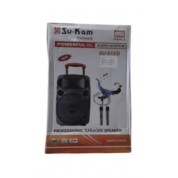 Портативная колонка с двумя радиомикрофонами Su‑Kam SU 615 00017543 фото