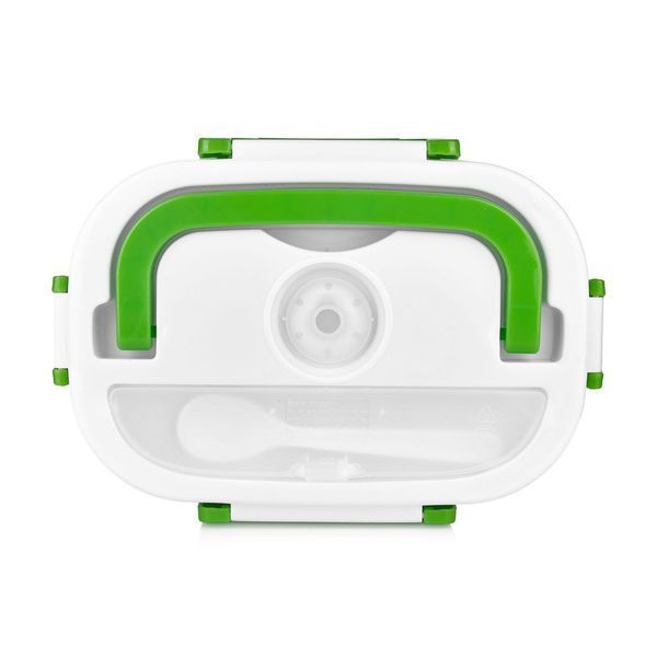 Ланчбокс з підігрівом їжі 220V, Electric lunch box, ланч-бокс Зелений pr65638435/1-2 фото