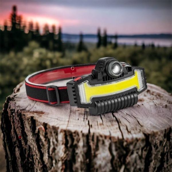 Налобний ліхтарик Bailong BL-W685-LTS+COB+RGB, 5 режимів, водостійкий, ударостійкий, USB кабель Type-c 00022984 фото