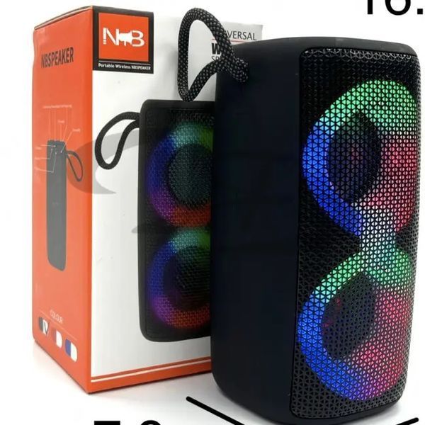Портативная беспроводная Bluetooth колонка NB-041 Компактная колонка с RGB 00017330 фото