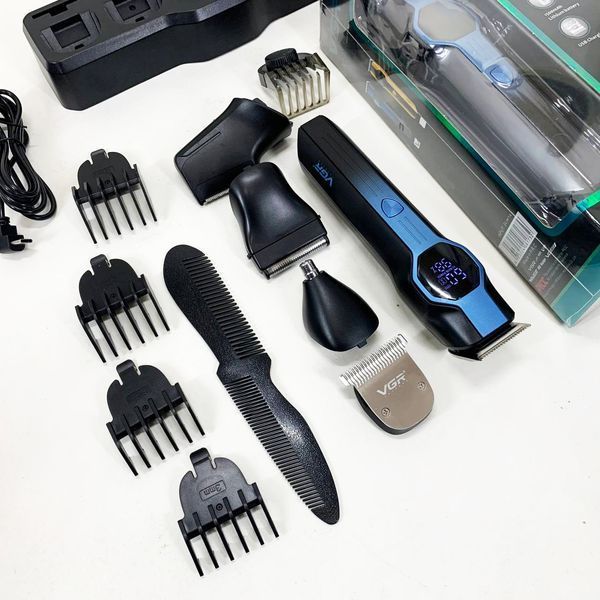 Набор для стрижки VGR V-173 BLUE 13 в 1 00014858 фото