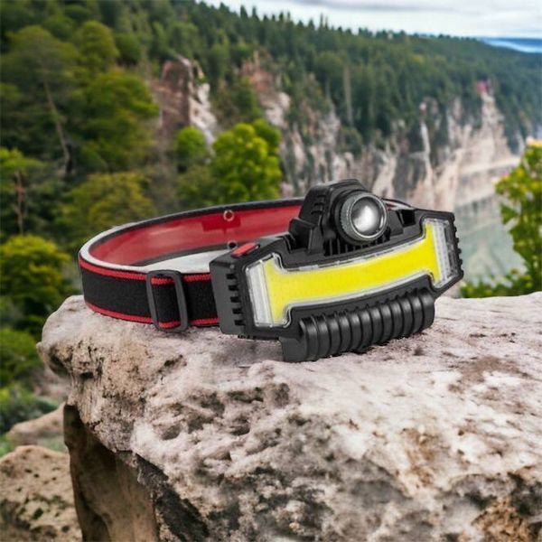 Налобний ліхтарик Bailong BL-W685-LTS+COB+RGB, 5 режимів, водостійкий, ударостійкий, USB кабель Type-c 00022984 фото