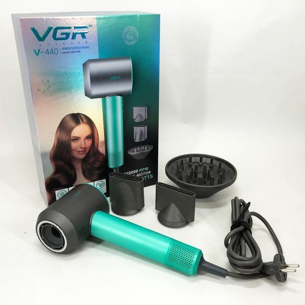Фен профессиональный vgr v-440. цвет: зеленый 00014808 фото