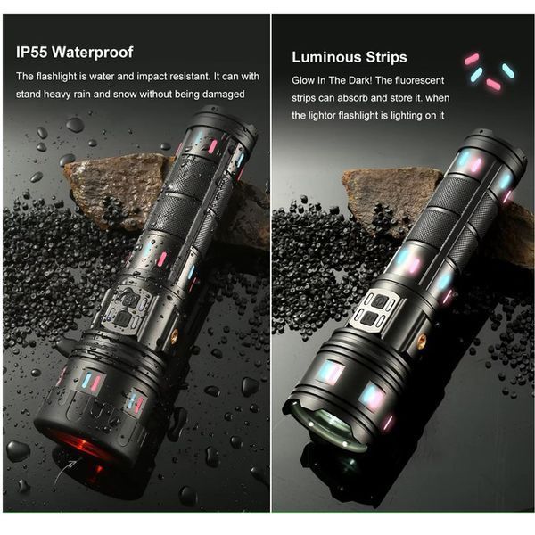 Ліхтар AK177-WHITE LASER LED PM60-TG, Топ-ліхтарик ліхтарик світлодіодний акумуляторний портативний 00023059 фото